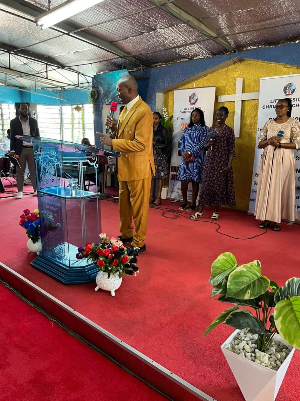 Bishop John Kaberere preaching